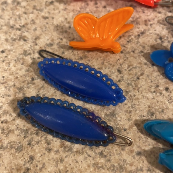 Vintage set of hair clips & barrettes, poodle, bow - Picture 3 of 5